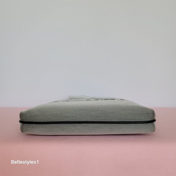 COACH Kitt Badge Jacquard & Smooth Leather Crossbody- Salt Black ⭐ - Picture 9 of 16